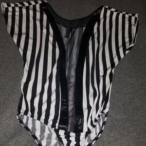 Black & white body suit
